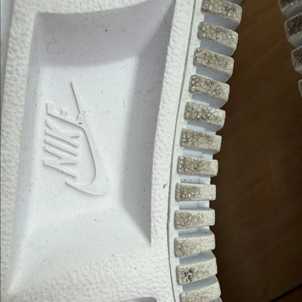 Nike Air Force 1 Lover XX Off-White Leather Platform Mules AO1523-100 Mens 9.5